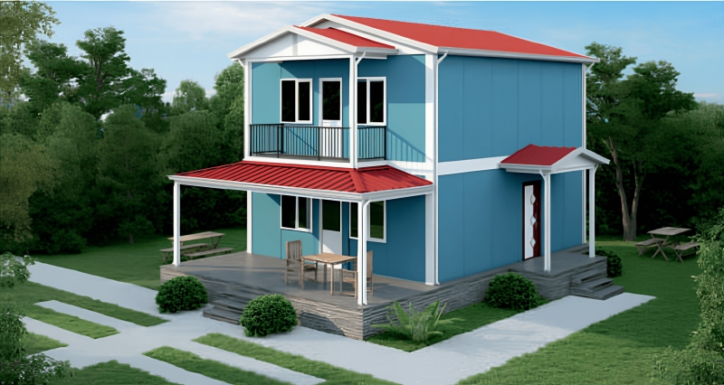 VP 207 - 124 m² Çift Katlı Prefabrik Ev 2. Fotoğrafı